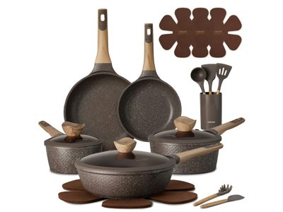 Carote 18-Pc Granite Cookware Set