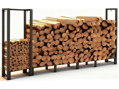 8-Ft Heavy-Duty Firewood Rack