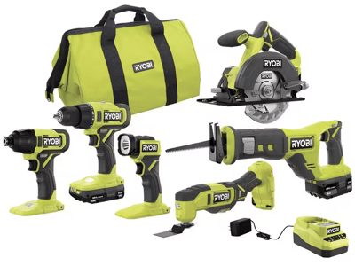Ryobi ONE+ 6-Tool Combo Kit