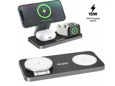 Energizer 3-in-1 Qi2 Charging Station