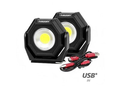 Husky 850lm Work Light 2-Pk