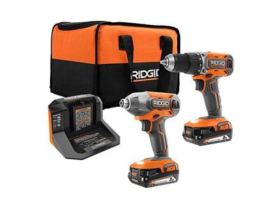 RIDGID 18V Drill + Impact Kit