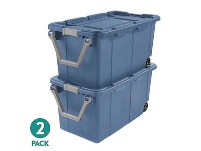 Sterilite 40-Gal Wheeled Bins 2-Pack