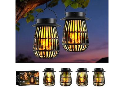 KYEKIO Solar LED Lanterns 4-Pack