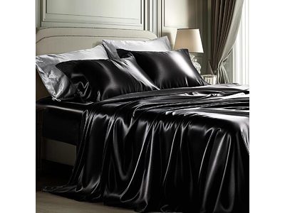 Bedsure Queen Satin Sheet Set
