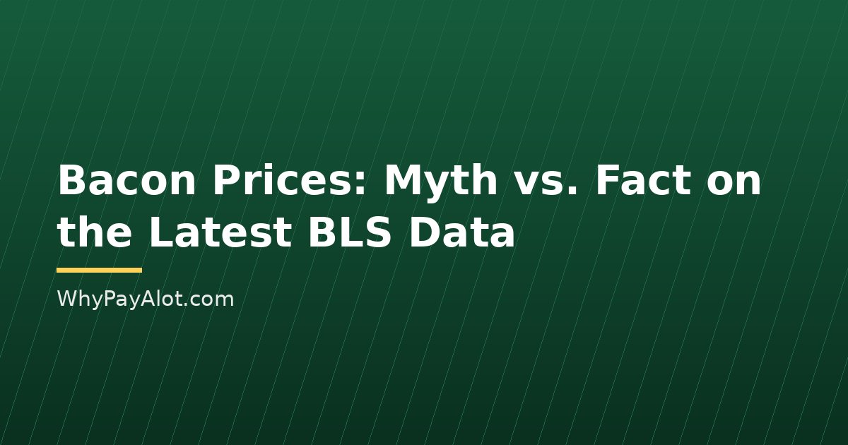 Bacon Prices: Myth vs. Fact on the Latest BLS Data