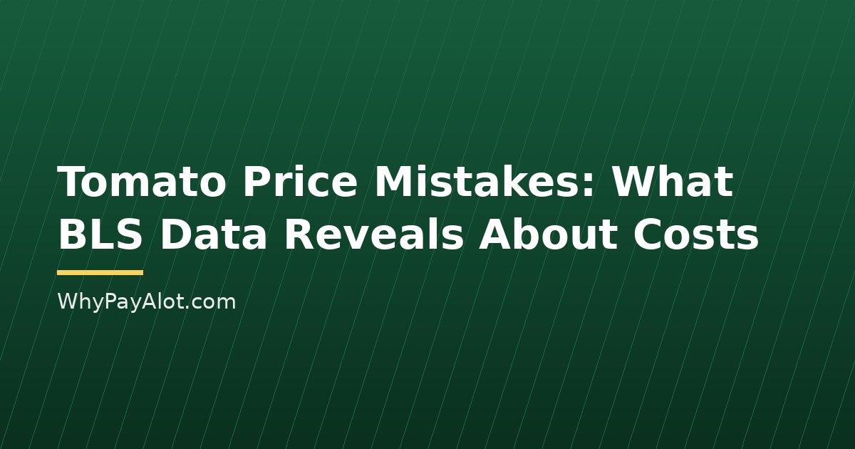 Tomato Price Mistakes: What BLS Data Reveals About Costs