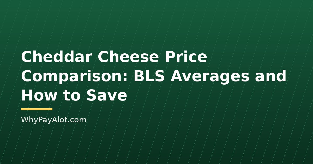 Cheddar Cheese Price Comparison: BLS Averages and How to Save