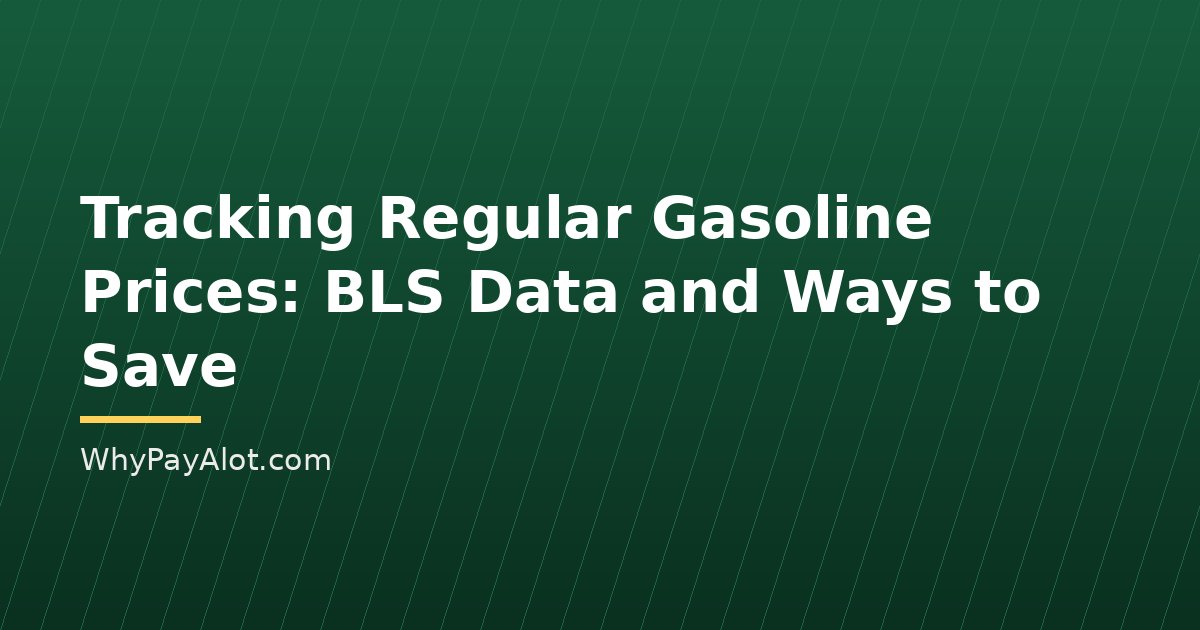 Tracking Regular Gasoline Prices: BLS Data and Ways to Save