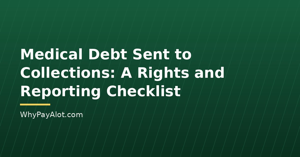 Medical Debt Sent to Collections: A Rights and Reporting Checklist